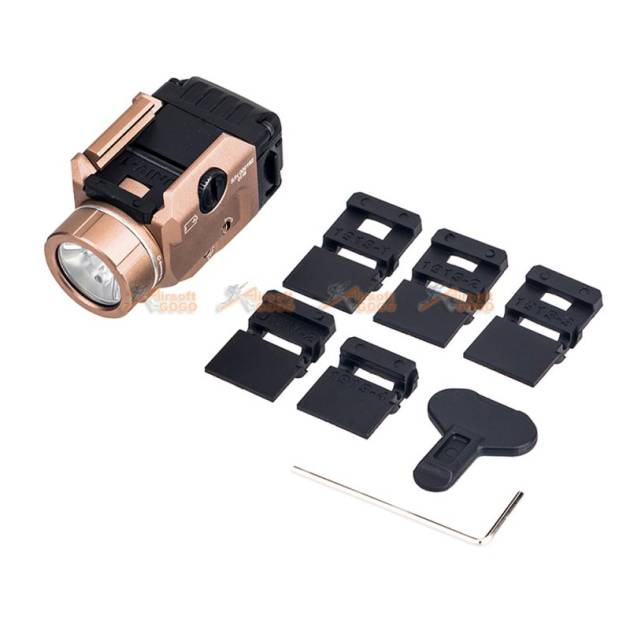 Tactical Weapon Light TLR-8 flashlight with Red Laser and Mighty Lumen with UNIV-1/UNIV-2/1913-1/1913-2/1913-3/1913-4 rail (DE)