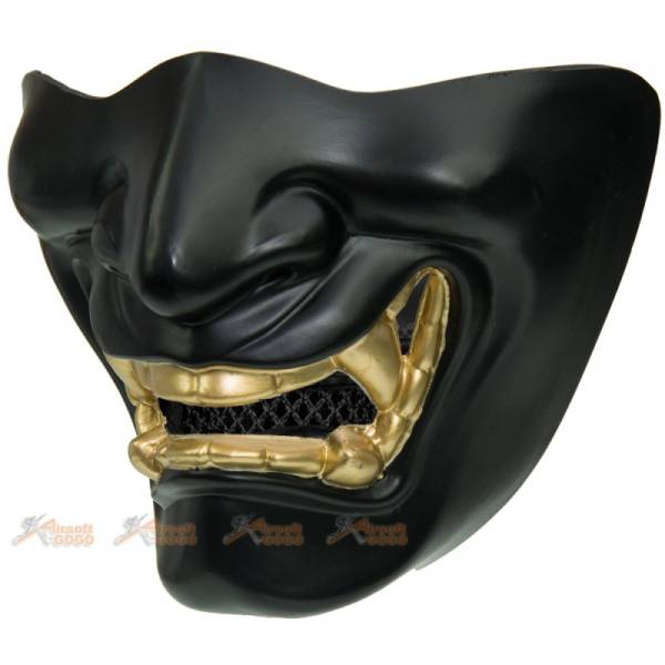 TMC Samurai Mask (L Size / Black, Glod Teeth ) - Image 2