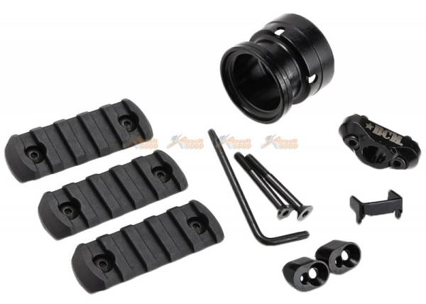 VFC BCM GUNFIGHTER MCMR-7 M-LOK Handguard for VFC AR/ M4 GBB AEG, VFC AR/ M4 Barrel Nut - Black - Image 4