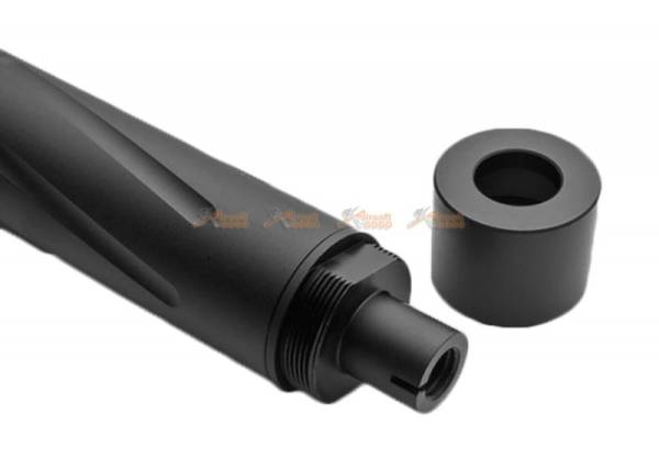 Maple Leaf Twisted Outer Barrel 150mm for Marui VSR10 Sniper Rifle - Black - Image 2
