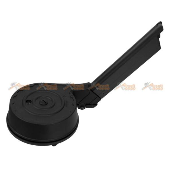 50rds Drum Magazine for Airsoft WE P08 GBB Series (Black)