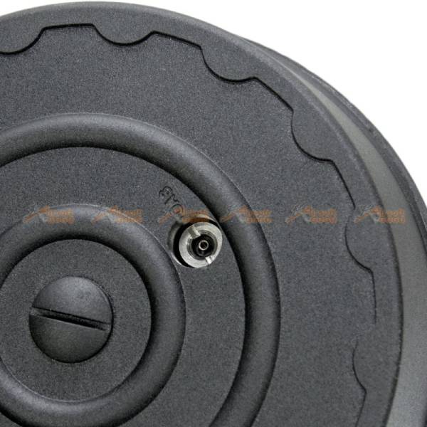 50rds Drum Magazine for Airsoft WE P08 GBB Series (Black) - Image 4
