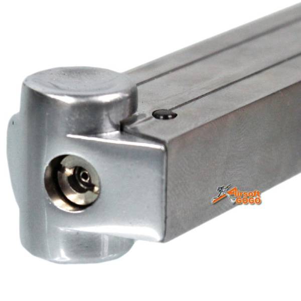 WE P08 6inch SILVER (MEDIUM) Full Metal GBB Pistol - Image 9