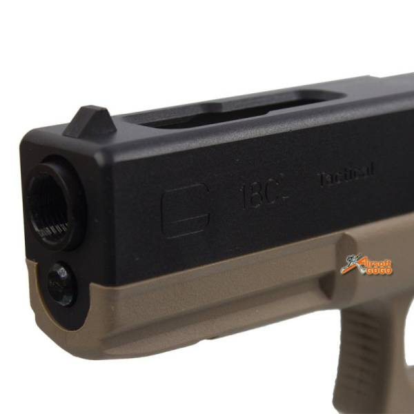 WE Metal Slide Hard Kick G18C GEN4 GBB Pistol (Extend Grip) Tan - Image 5