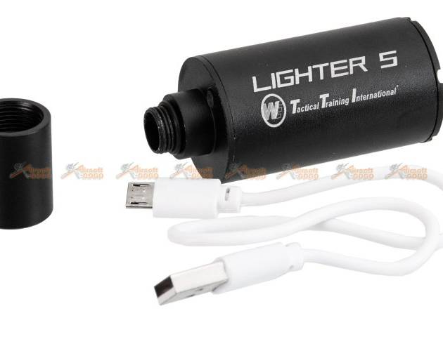 Airsoft Aluminium Auto Tracer with 14mm CCW Thread Adapter & USB Cable