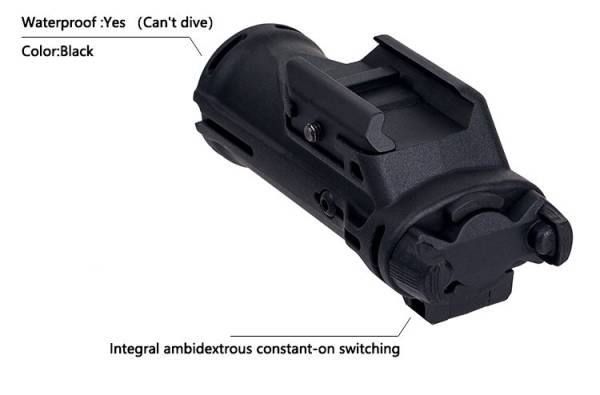 Tactical XH15 Polymer LED Weapon Light (Black) - Image 4