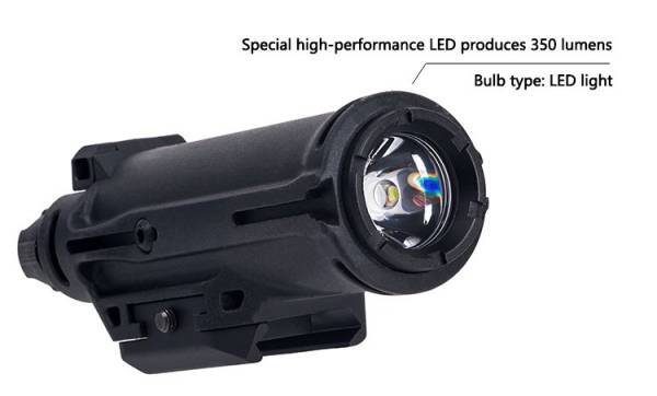 Tactical XH15 Polymer LED Weapon Light (Black) - Image 2