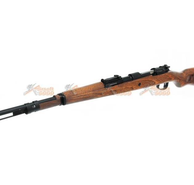 Bell Gas Powered Karabiner KAR 98K Kar98k Bolt Action Rifle Real Wood