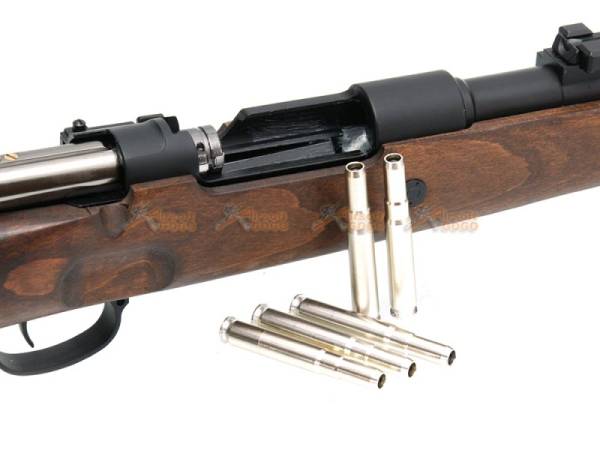 Bell Gas Powered Karabiner KAR 98K Kar98k Bolt Action Rifle Real Wood - Image 9