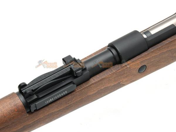 Bell Gas Powered Karabiner KAR 98K Kar98k Bolt Action Rifle Real Wood - Image 10