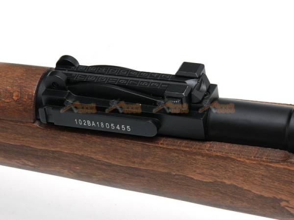 Bell Gas Powered Karabiner KAR 98K Kar98k Bolt Action Rifle Real Wood - Image 11