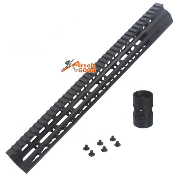 CNC Aluminun Key Mod 15 inch Rail system for M4 AEG
