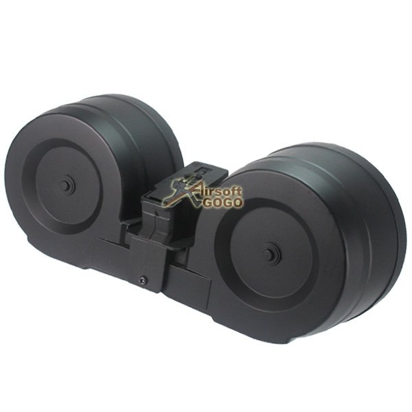A&K 2500rd Electric Winding Drum Magazine for AK Series Airsoft