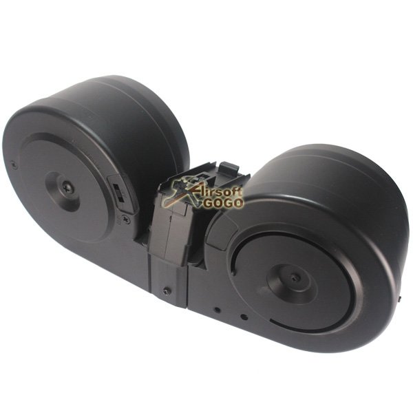 A&K 2500rd Electric Winding Drum Magazine for G3 Series Airsoft
