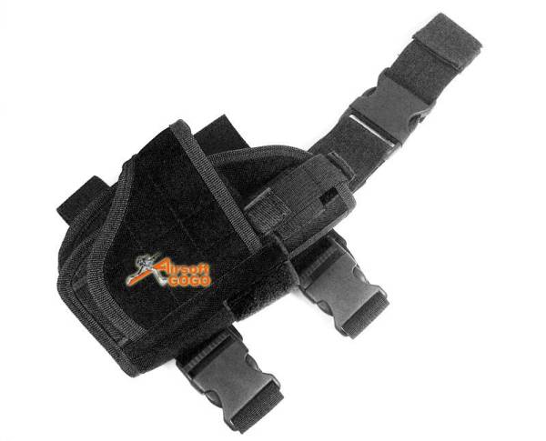 Tornado Drop Leg Thigh Pistol RH Holster Black