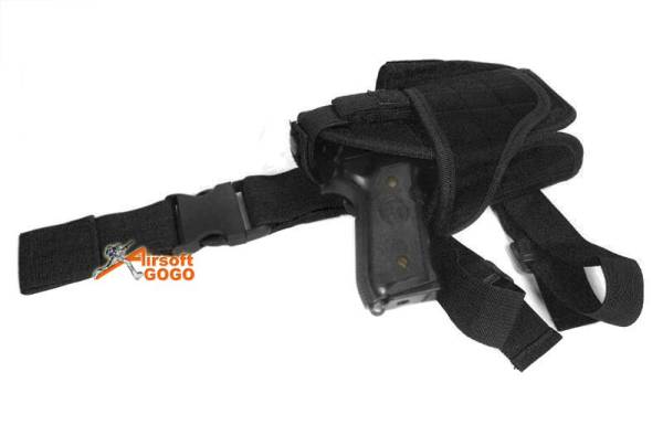 Tornado Drop Leg Thigh Pistol RH Holster Black - Image 2