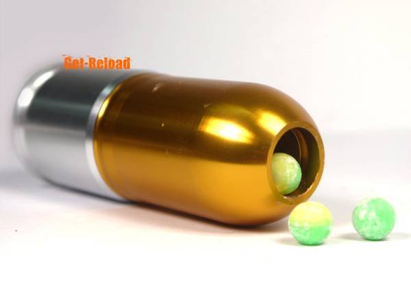 Army Force Paintball/BB 40mm Gas Grenade Cartridge Long Silver - Image 2