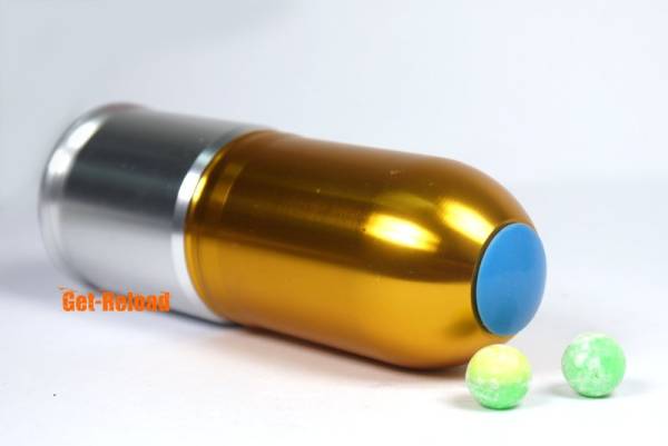 Army Force Paintball/BB 40mm Gas Grenade Cartridge Long Silver - Image 3
