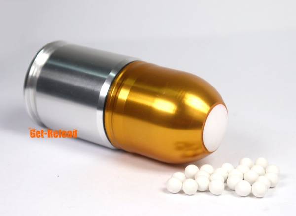 Army Force Paintball/BB 40mm Gas Grenade Cartridge Shell Silver - Image 5