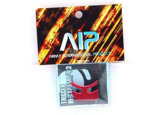 AIP Aluminum Trigger For Hi-capa 5.1/4.3 - Red - Image 2