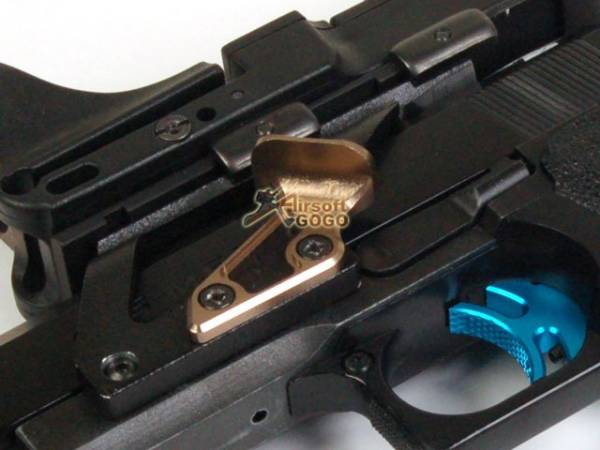 AIP Aluminum Skidproof Thumb Rest - Titanium Color (L) - Image 4