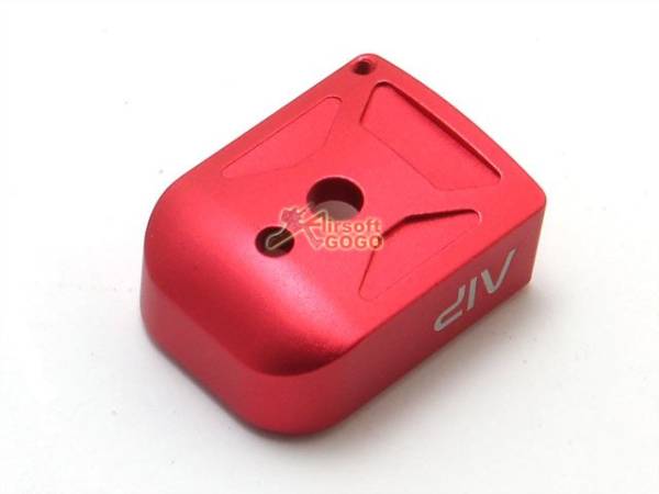 AIP Aluminum Magazine Base For Marui Hi-capa 5.1 - Red Type 1