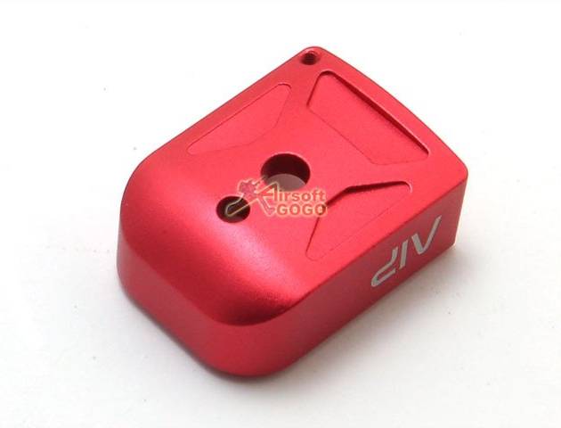 AIP Aluminum Magazine Base For Marui Hi-capa 5.1 - Red Type 1