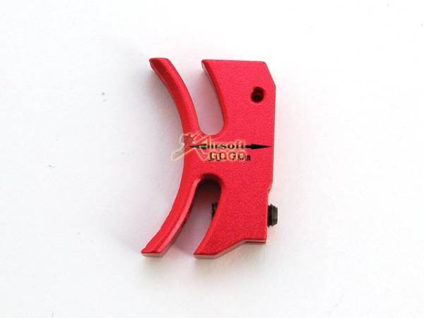 AIP Aluminum Trigger For Hi-capa 5.1/4.3 Type A -Red (Short) - Image 2