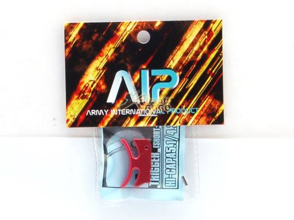 AIP Aluminum Trigger For Hi-capa 5.1/4.3 Type A -Red (Short) - Image 3