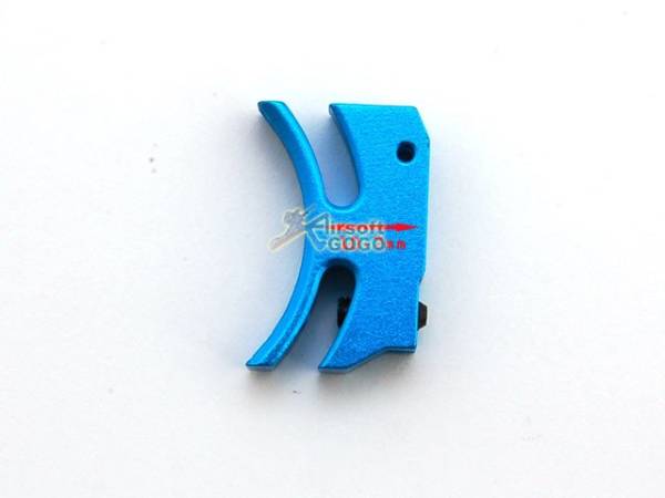 AIP Aluminum Trigger For Hi-capa 5.1/4.3 Type A -Blue (Short) - Image 2