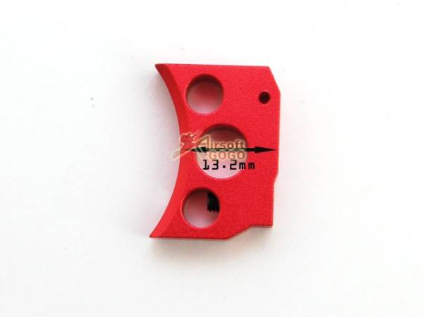 AIP Aluminum Trigger For Hi-capa 5.1/4.3 Type B - Red - Image 2