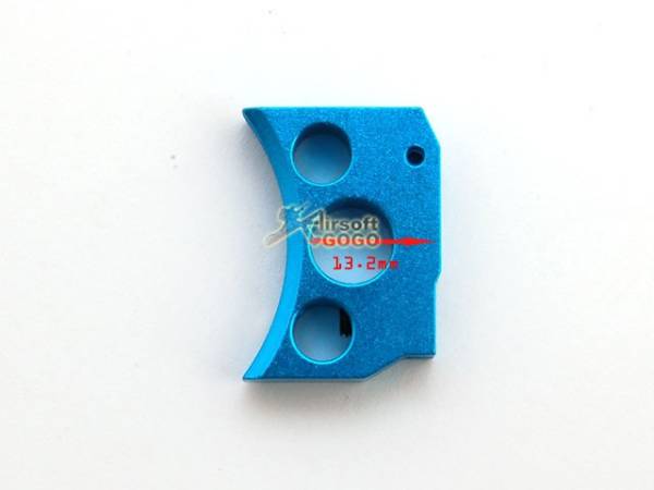 AIP Aluminum Trigger For Hi-capa 5.1/4.3 Type B - Blue - Image 2