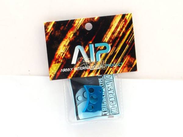 AIP Aluminum Trigger For Hi-capa 5.1/4.3 Type B - Blue - Image 3