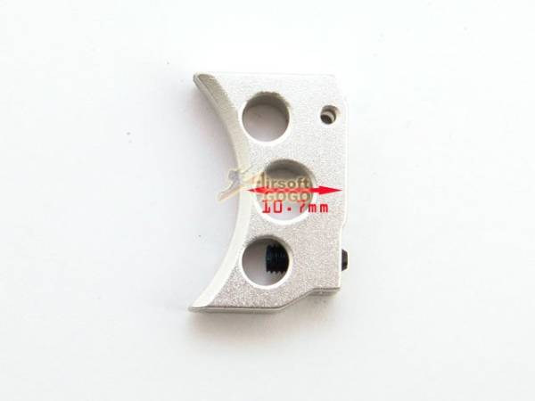 AIP Aluminum Trigger For Hi-capa 5.1/4.3 Type B - Silver (Short) - Image 2