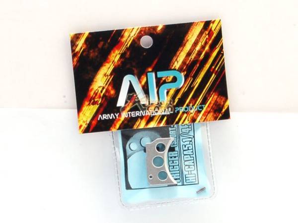 AIP Aluminum Trigger For Hi-capa 5.1/4.3 Type B - Silver (Short) - Image 3