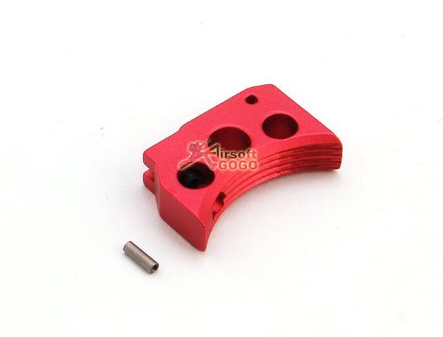 AIP Aluminum Trigger For Hi-capa 5.1/4.3 Type B - Red (Short)