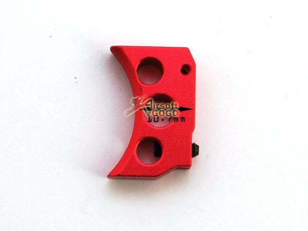AIP Aluminum Trigger For Hi-capa 5.1/4.3 Type B - Red (Short) - Image 2