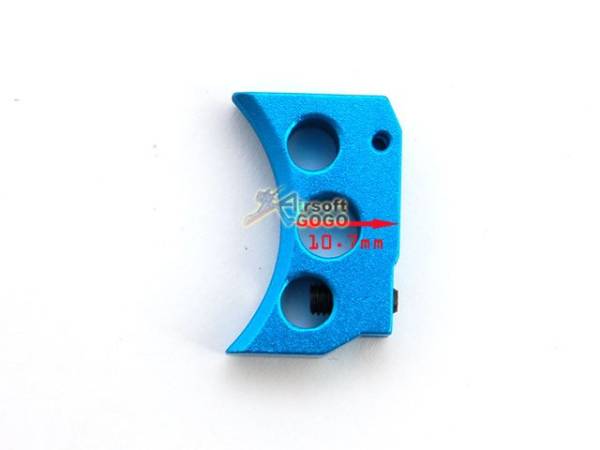 AIP Aluminum Trigger For Hi-capa 5.1/4.3 Type B - Blue (Short) - Image 2