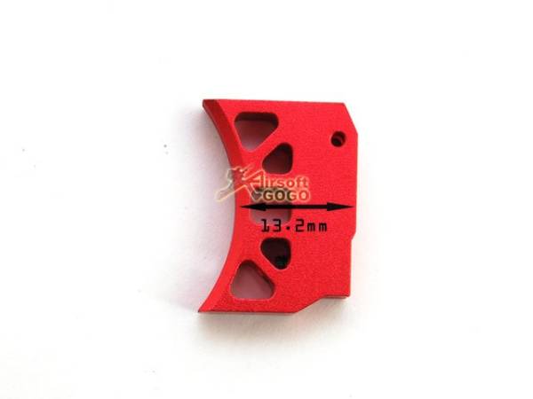 AIP Aluminum Trigger For Hi-capa 5.1/4.3 Type C - Red - Image 2