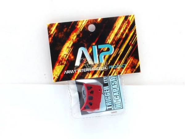 AIP Aluminum Trigger For Hi-capa 5.1/4.3 Type C - Red - Image 3