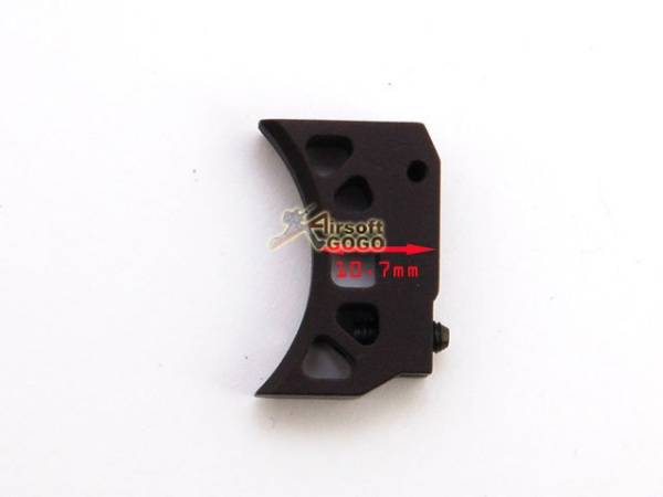AIP Aluminum Trigger For Hi-capa 5.1/4.3 Type C - Black (Short) - Image 2