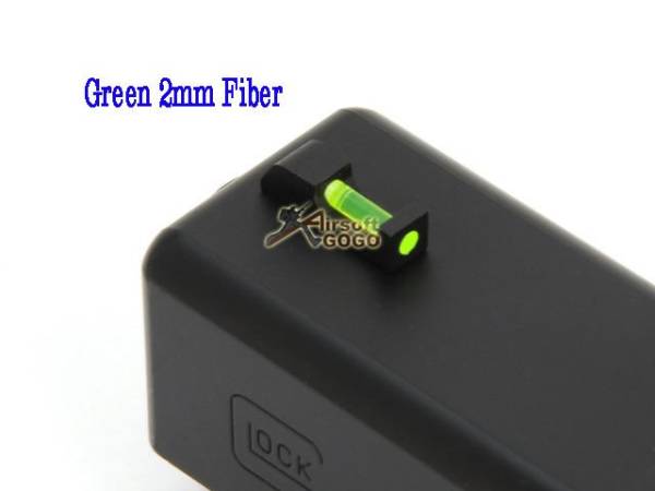 AIP Alumimun Front and Rear Sight ( Fiber) For Glock17 - Image 2