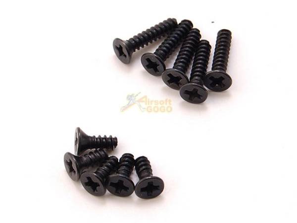 AIP M4 Gear Box Ver2. Motor cover Flat Head Screws 3x14 & 3x8