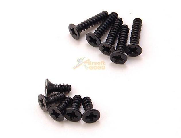 AIP M4 Gear Box Ver2. Motor cover Flat Head Screws 3x14 & 3x8