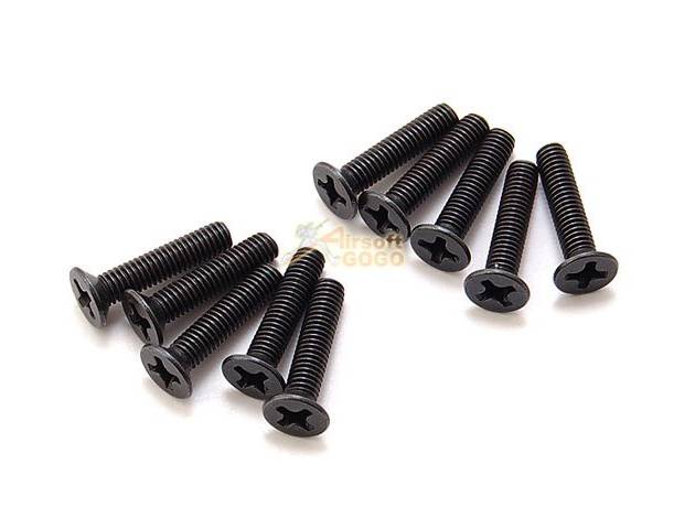 AIP M4 Gear Box Ver2. Flat Head Screws 3x14