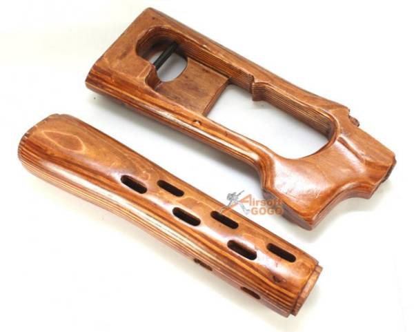 A&K Wooden Handguard & Stock for A&K SVD Spring Rifle