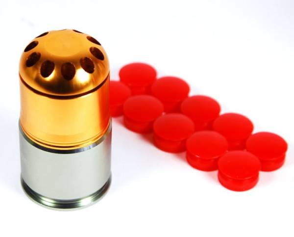 A&K BB 40mm Gas Grenade Cartridge Shell 40 rds (CO2)