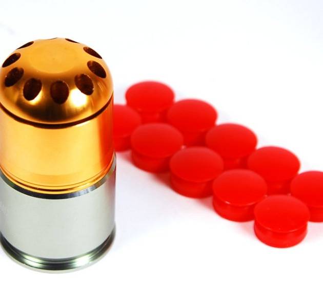 A&K BB 40mm Gas Grenade Cartridge Shell 40 rds (CO2)