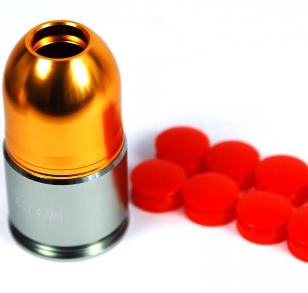 A&K Paintball/BB 40mm Gas Grenade Cartridge Shell 40 rds (CO2)