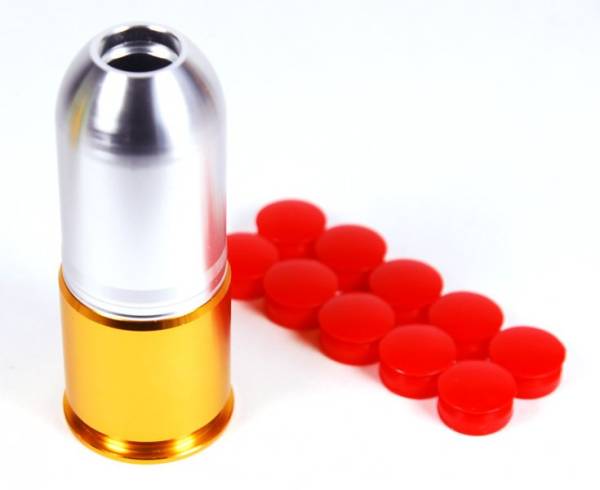 A&K Paintball/BB 40mm Gas Grenade Cartridge Shell 80 rds